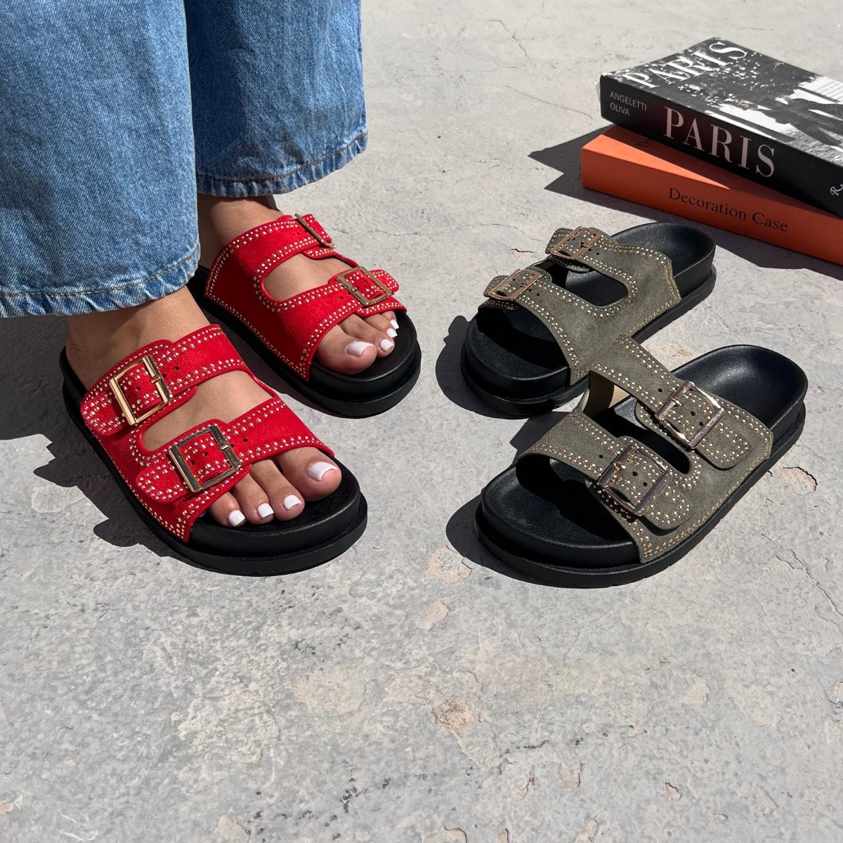 sandales plates et mules by leyane paris - sandales femmes maroc