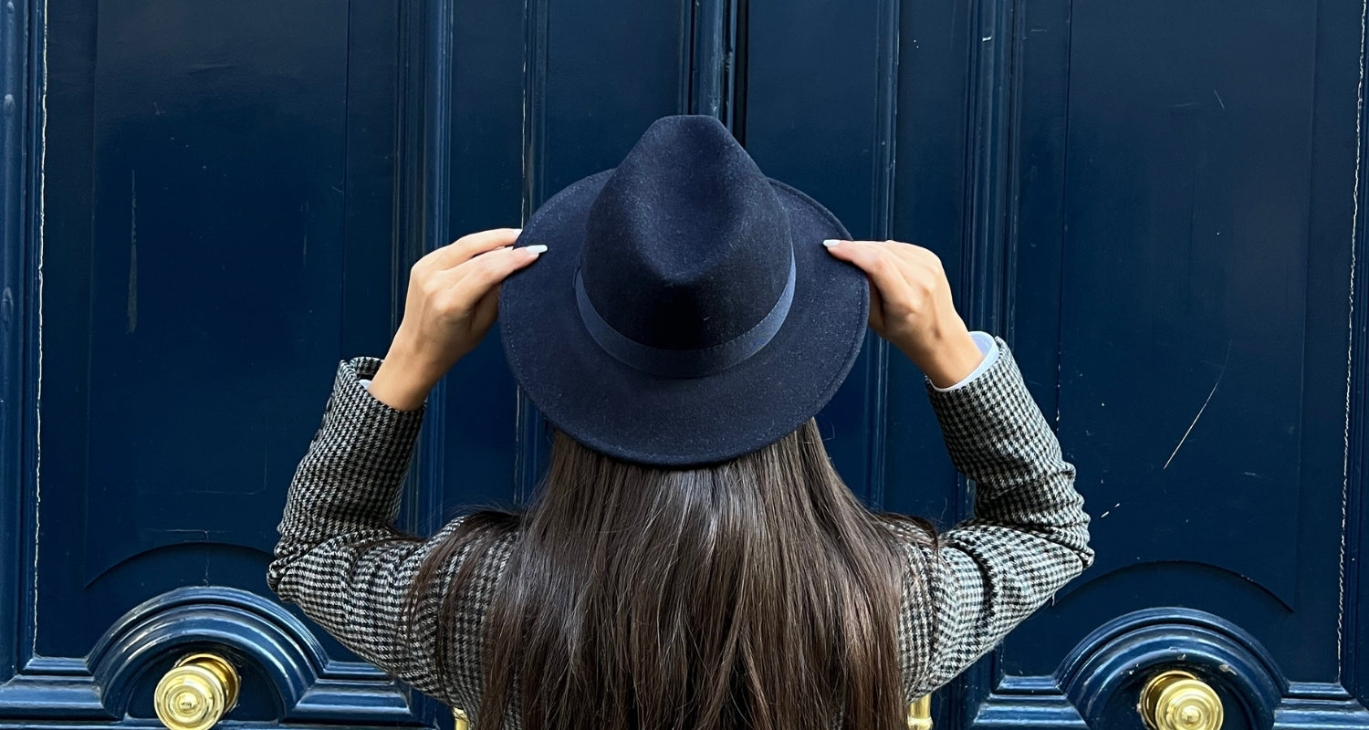 grand canotier en laine - bordeaux - chapeaux en laine autonme hiver maroc - fedora en laine couleur bordeaux au maroc
