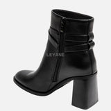 Bottines avec motif - Noir