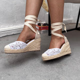 Espadrille compensée - White