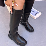 Bottes élastiques à motifs - Noir
