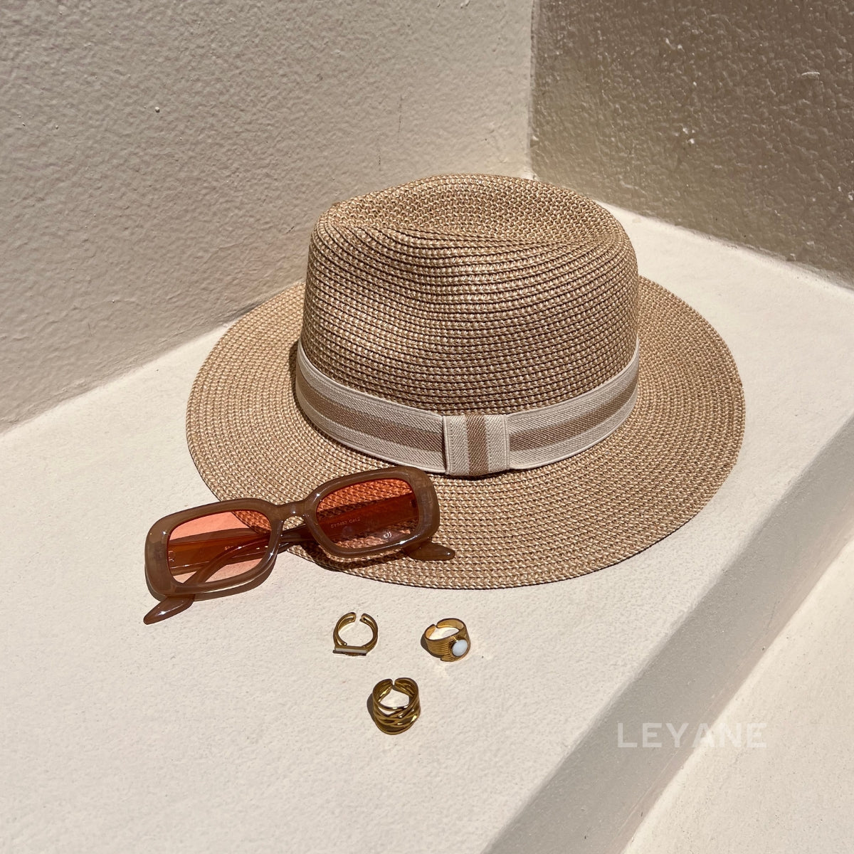 Chapeau Bicolore - Beige