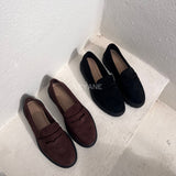 Loafers en daim - Marron chocolat