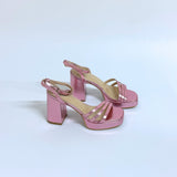 Sandales talons - Rose