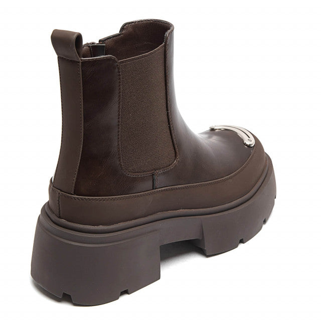  BOTTINES PLATEFORMES Pour femmes au maroc, bottines marron, automne hiver 2024/2025