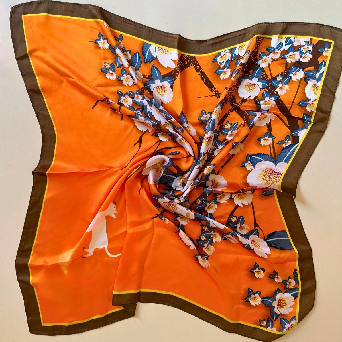 carré de soie, foulard, foulard en soie, petit foulard, accessoires pour femmes