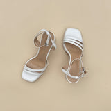 Sandales talons - Blanc