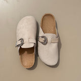 Mules en Daim - Beige