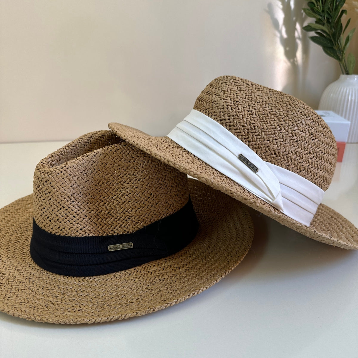 Chapeau Portofino - Camel/Noir