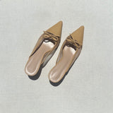 Mules à talon - Beige