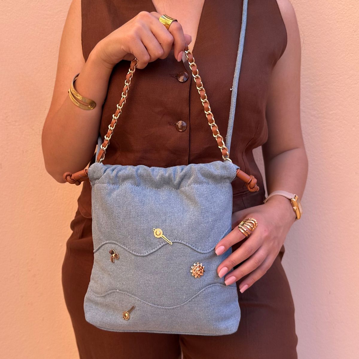 Sac Slims - Camel & Jean