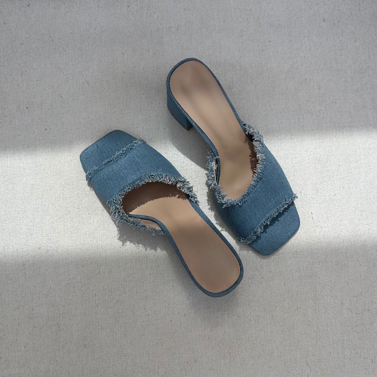 Sandales à talon - Denim