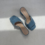 Sandales à talon - Denim