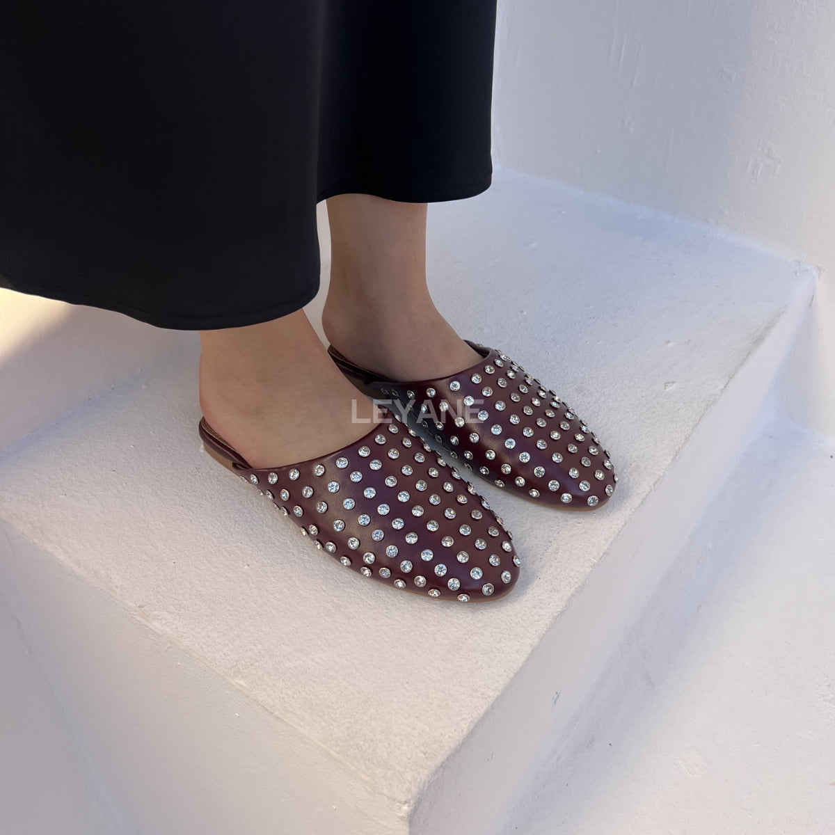Mules à strass - Bordeaux