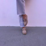 Mocassin en daim - Beige