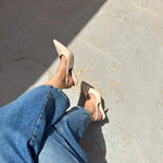 chaussure maroc, chaussure mi talons, escarpin nude, escarpin beige, escarpin maroc, talons