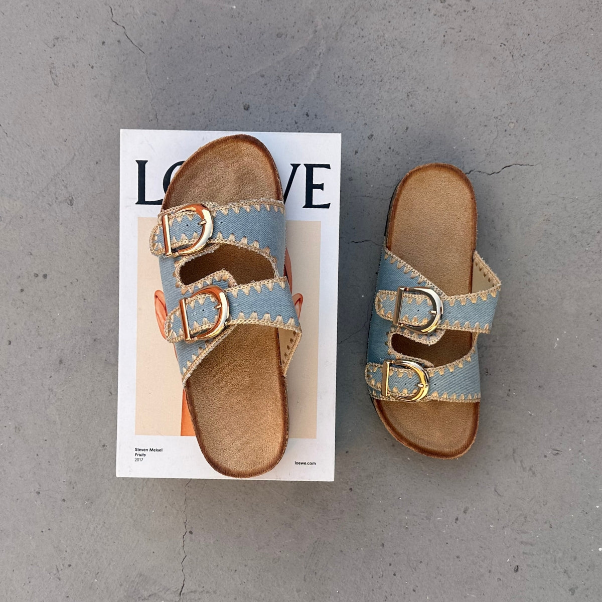 Sandales Birken - Denim