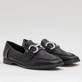 Mocassin en cuir -Noir