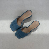 Sandales à talon - Denim