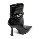 Bottines avec motif à Talons - Noir