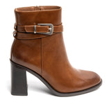 Bottines avec motif - Camel