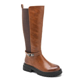 Bottes avec bande élastique - Camel