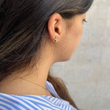 Boucle d'oreille faux piercing X