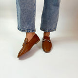 Mocassin en cuir - Camel