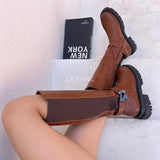 Bottes avec bande élastique - Camel