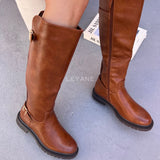 Bottes élastiques à motifs - Camel