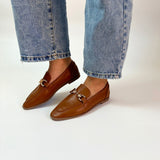 Mocassin en cuir - Camel