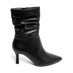 bottines noir à talons leyane, bottines leyane, bottines femmes maroc, bottines en ligne
