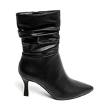 bottines noir à talons leyane, bottines leyane, bottines femmes maroc, bottines en ligne