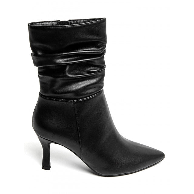 bottines noir à talons leyane, bottines leyane, bottines femmes maroc, bottines en ligne