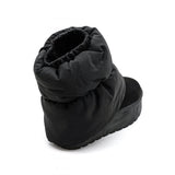 Bottines Matelassées à plateformes – Noir