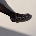 Ballerine bleu ; Ballerine strasse ; Ballerine tendance ; Ballerine chic .Ballerine femme 