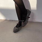 Ballerine marron; Ballerine strasse ; Ballerine tendance ; Ballerine chic .Ballerine femme 