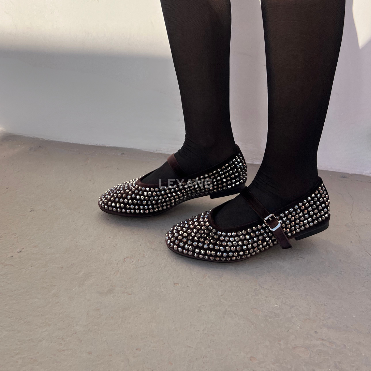 Ballerine bleu ; Ballerine strasse ; Ballerine tendance ; Ballerine chic .Ballerine femme 