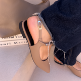 ballerine femme, ballerine slingback, ballerine taupe, chaussures femme maroc