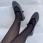 Ballerine bleu ; Ballerine strasse ; Ballerine tendance ; Ballerine chic .Ballerine femme 