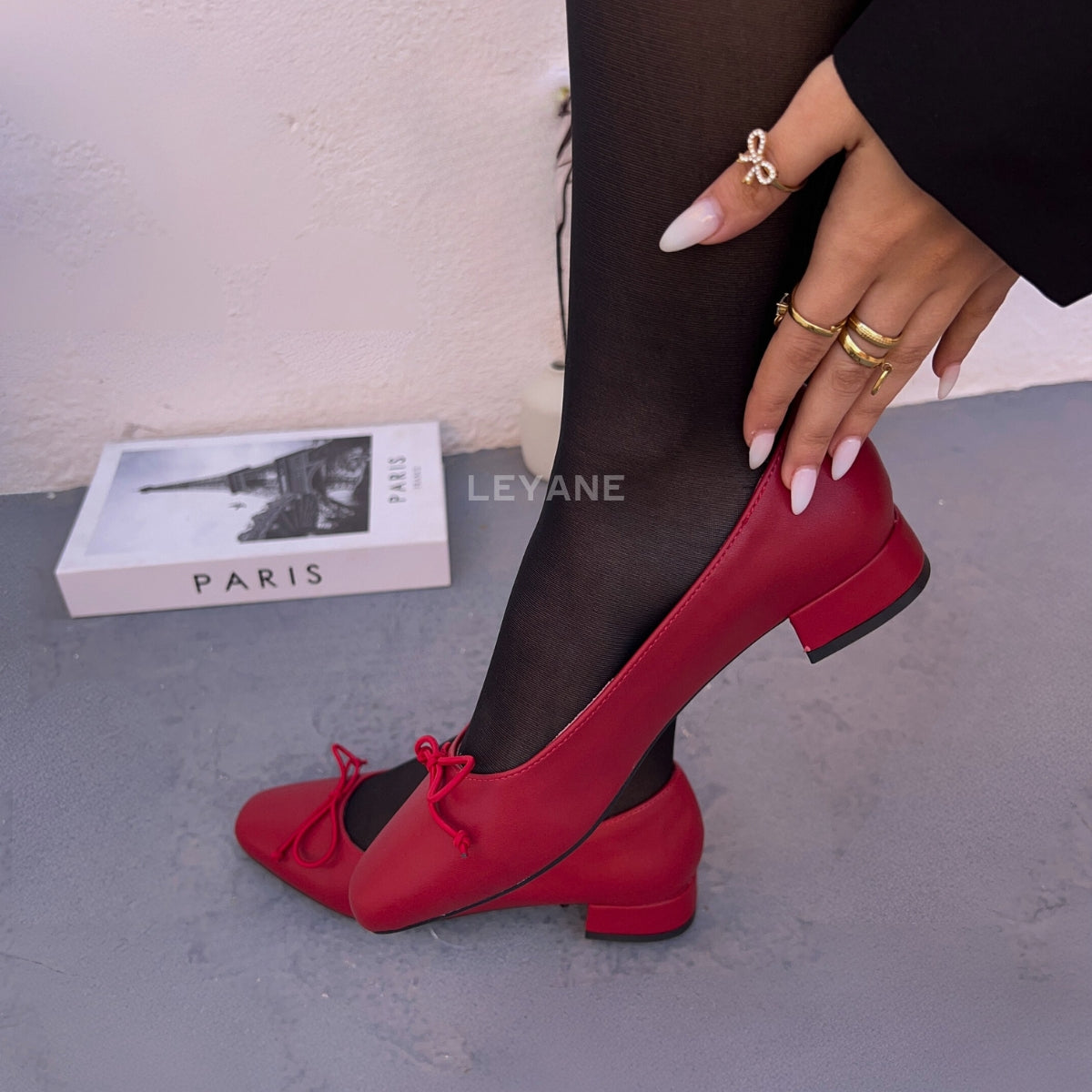 ballerines bordeaux, rouge foncé, chaussures femmes, ballerines pour travail, chaussures maroc, en ligne, 