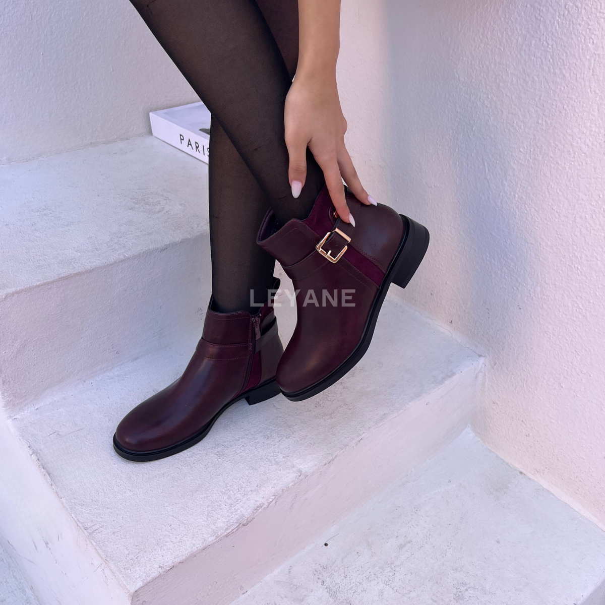 #bottinesfemme #bottinesbordeaux #chaussuresfemme #lookchic #styleurbain #tendance2026 #mallos #leyaneparis #bottinesplates #bottineschic #ootd #modefemme #collectionhiver #bordeauxstyle #fashionboots