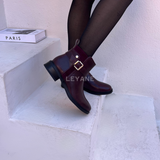 #bottinesfemme #bottinesbordeaux #chaussuresfemme #lookchic #styleurbain #tendance2026 #mallos #leyaneparis #bottinesplates #bottineschic #ootd #modefemme #collectionhiver #bordeauxstyle #fashionboots