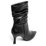 bottines noir à talons leyane, bottines leyane, bottines femmes maroc, bottines en ligne