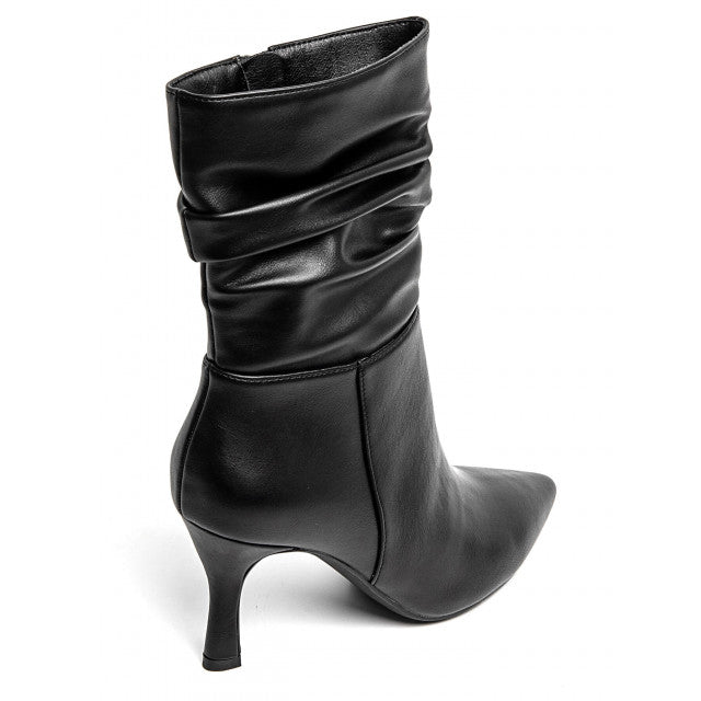 bottines noir à talons leyane, bottines leyane, bottines femmes maroc, bottines en ligne