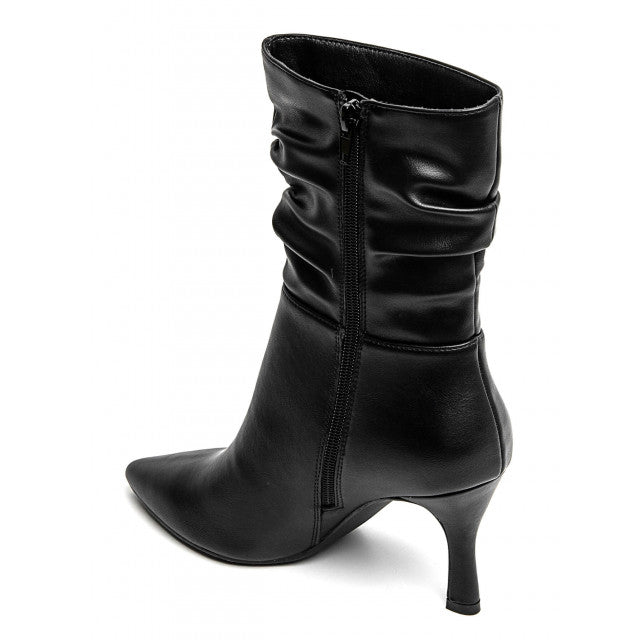 bottines noir à talons leyane, bottines leyane, bottines femmes maroc, bottines en ligne