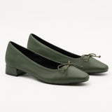 ballerines vert pour femmes, ballerines en cuir, ballerines maroc, nouvelle tendance chaussures