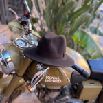 CHAPEAU EN LAINE UNISEX MARRON- CHAPEAU MAISON MURIELLE MAROC