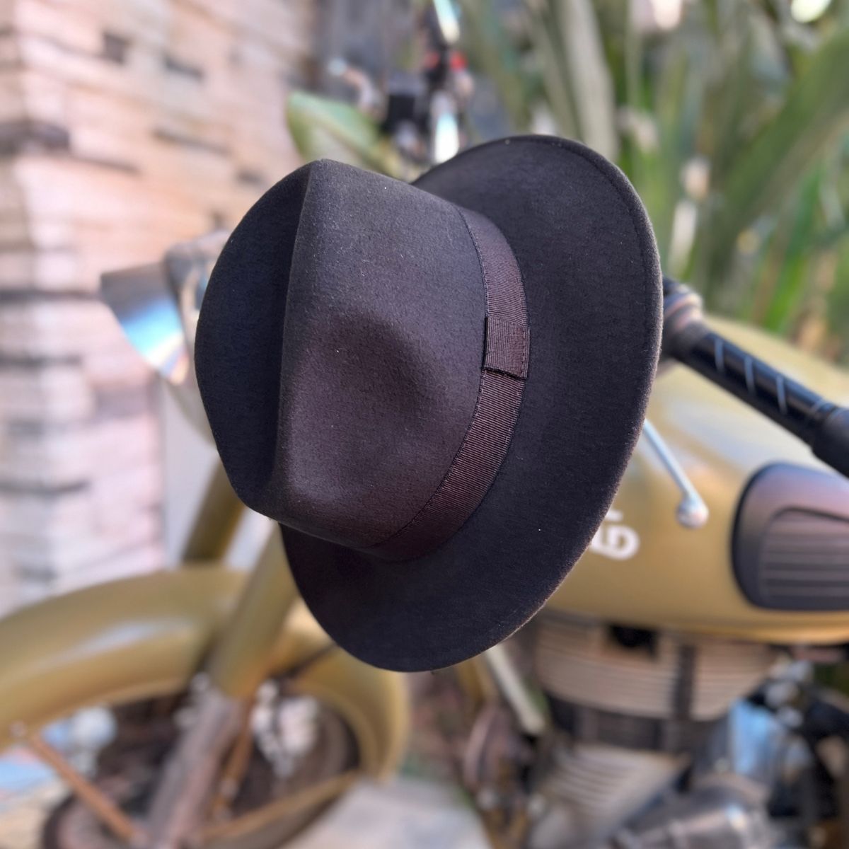 CHAPEAU EN LAINE UNISEX MARRON- CHAPEAU MAISON MURIELLE MAROC