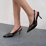 sandale soirée femmes, sandale strass, sandale soirée leyane, chaussures femmes maroc, chaussures leyane, sandale talons, talons leyane, talons maroc, heels maroc
